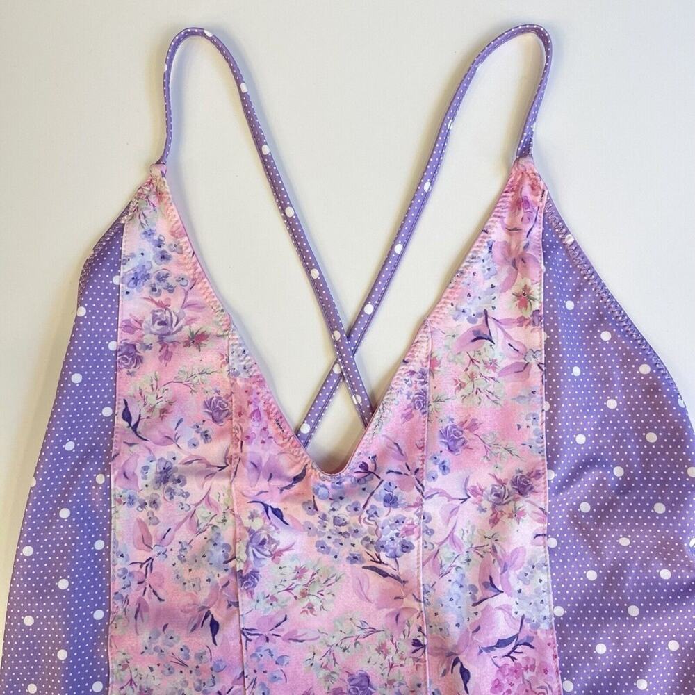 LoveShackFancy Lavender Floral One Piece Swimsuit - Picture 3 of 10